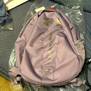 UA Hustle Lite backpack violet gray